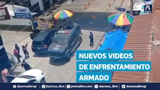 Nuevos videos del ataque armado entre policías y supuestos integrantes del Cártel Chiapas-Guatemala
