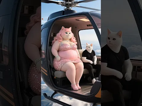 Husband tricked cat into throwing it out of helicopter because it was fat,😥😥#facts #animals #shorts