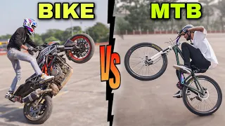 EPIC STUNT RIVALRY | Motorbike Madness vs. Cycle Skills Showdown