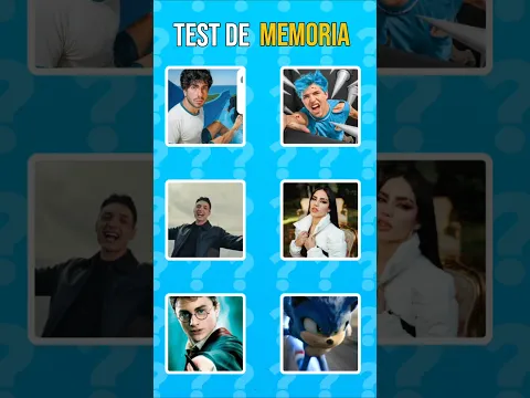 ¿Cuántos Youtubers Reconoces? Test de Memoria#TestDeMemoria  #AdivinaElYoutuber  #RetoVisual  