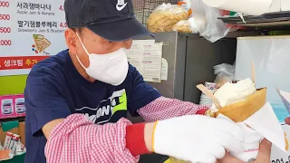 1시도 안됐는데 벌써?!! 동대문 크레페 할아버지 - Korean street food