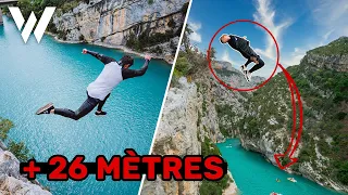 Énorme GAINER de 26 mètres - CLIFF DIVING VERDON ( Wizzy trip ep - 6 )