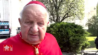 Kard. Dziwisz o Franciszku: w Krakowie sam sobie prał skarpetki, kiedy wszyscy spali, on się modlił