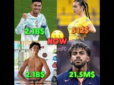 Ronaldo x Georgina x Junior x Yamal Net Worth Then vs Now 🤑🔥