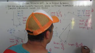 1.2 RAZONES TRIGONOMETRICAS EN UN TRIANGULO RECTANGULO 1º AÑO
