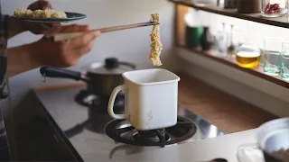 このホーロー容器を使うと嫌な揚げ物が好きになります...お昼の海老フライを作る。