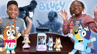 Who Sounds More Like Bluey & Bingo? | Kamdenboy vs Kyraboo Voice Challenge with Bluey Chat Mates