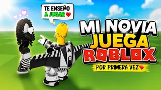 Mi Novia juega Roblox por primera vez 😱 -  Zeta Roblox