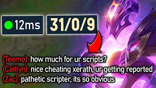 I MADE THE ENTIRE ENEMY TEAM REPORT ME FOR SCRIPTING!! (12 PING, INSANE SKILL SHOTS)