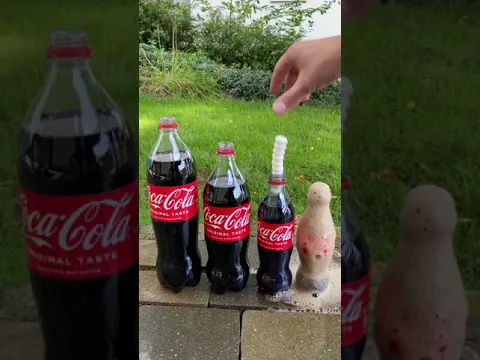 Experiment Coca Cola, Fanta, Sprite vs Mentos#Shorts