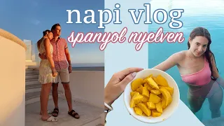 SPANYOL NYELVŰ napi vlog (magyar felirattal) | Lina