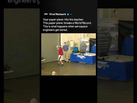 This Paper Airplane Broke Physics 🤯 #shorts