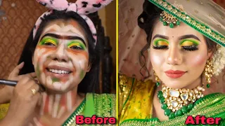 I WENT TO THE BEST REVIEWED MAKEUP ARTIST IN INDIA KOLKATA || BEST REVIEWED BRIDAL MAKEUP ARTIST