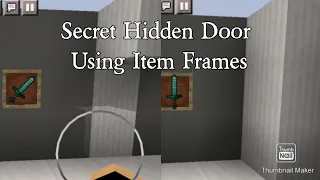 Secret Hidden Door Using Item Frames!