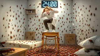 24 ЧАСА В КОМНАТЕ С 10 000 ТАРАКАНОВ!
