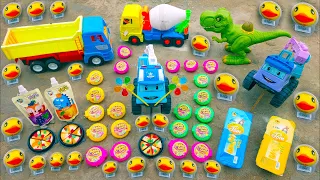 Xe Cẩu Ăn Kẹo Dẻo Con Vịt , Uống Trà Sữa , Kẹo Mút Chong Chóng , Xe Máy Xúc , Ô Tô Đồ Chơi Xe Tải