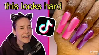 Simply Nailogical tries trending TikTok nails - Simply Stream Highlights
