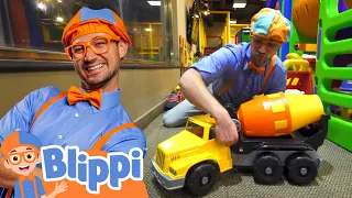Blippi Plays with the toy vehicles! | Blippi Vehicles | Learning Videos for Kids