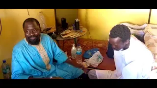 Visite de Makama fils de Imam Bakawsu Fofana à oustaze Ibrahima Niang à sanchaba Gambie