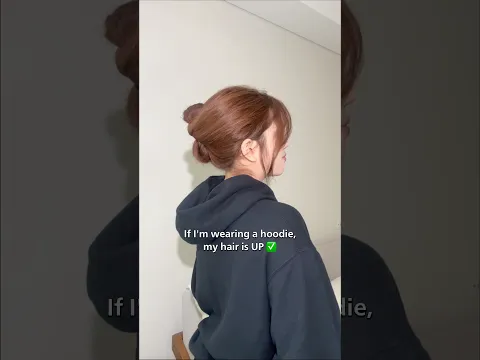 Hoodie on 🤝🏻 Hair UP