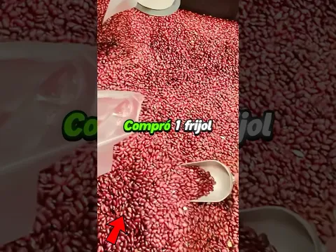 Compró 1 frijol en el supermercado y esta fue la reacción de todos #shorts #opentracks