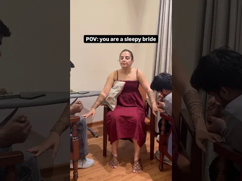 Sleepy brides be like