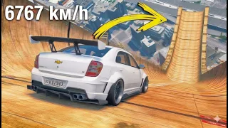 GTA 5 DA RAMPADAN O'ZBEK MASHINALARDA 6767KM/H SAKRADIM