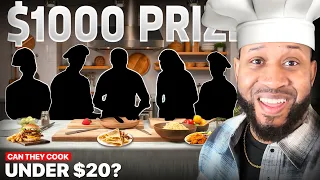 CHEAP vs. EXPENSIVE: Dean's List Challenge $20 Meal Wins $1,000?!