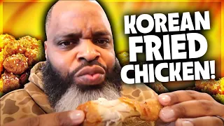 BLACK MAN Tries KOREAN Fried Chicken for the FIRST TIME