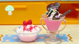【こなぷん】 ミニチュア料理！いちごのババロアといちごゼリー！