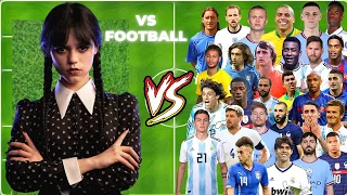 Wednesday vs Football Legends (Jenna Ortega vs Football)