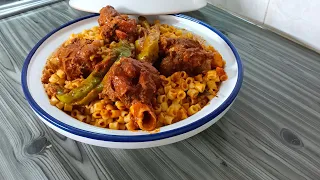 مقرونة تونسية محرحرة 🌶️🌶️(مقرونة بالعلوش بطلب من المشتركين)