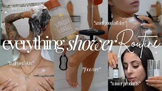 EVERYTHING SHOWER ROUTINE🌨️ hydrated soft skin, winter hygiene, long lasting rich moisture body care