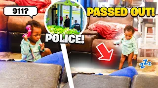 PASSING OUT PRANK ON SAVANI *SHE CALLED THE COPS*🤦🏾‍♂️🚔