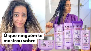 Hidra hialurônico elseve cabelo cacheado, É BOM MESMO? l lavagem a finalização dos cachos faladantas