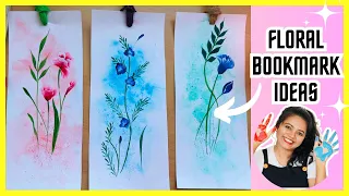 Brushing Beauty ZenART Paint Brushes Transforming Ordinary Bookmarks into Floral Masterpieces
