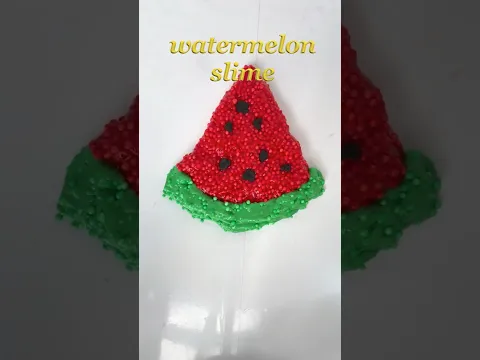 🍉 Watermelon fluffy slime 🍉