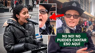 Demonios Se Manifiestan Cuando Escuchan CANTAR A Cristiana EN LA CALLE