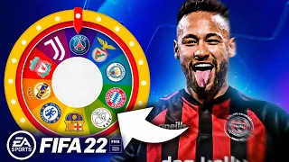 CHAMPIONS LEAGUE mas a ROLETA da SORTE monta meu TIME! FIFA 22