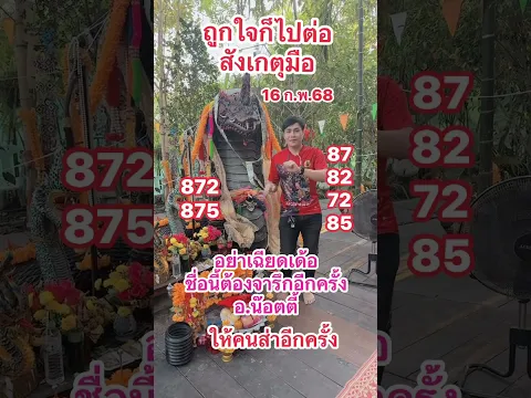 16 ก.พ. ส่ง 8 เย่าแผง #อาจารย์น๊อตตี้