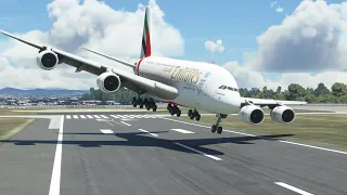 Beautiful View when landing Boeing 777-200 at Miami Airport MFS2020