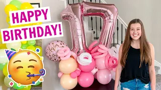Gabrielle's 17th BIRTHDAY Morning OPENING PRESENTS!