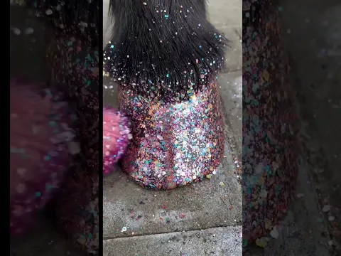 Vegan, eco friendly glitter😍💞 #pony #equestrian #horse #shorts #shortsvideo #glitter