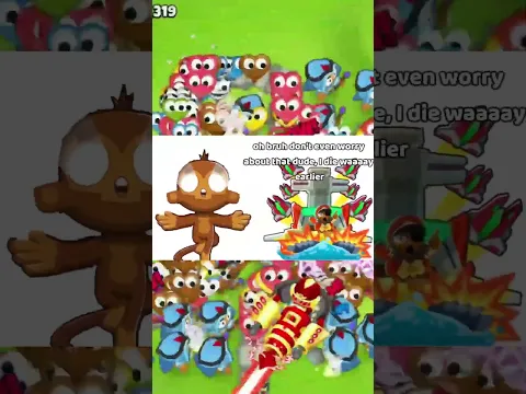 FREE DART MONKE MEETS BTD6 TOWERS #shorts