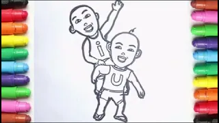 Menggambar dan Mewarnai Upin dan Ipin untuk Anak - Anak | Drawing and Coloring for Kids
