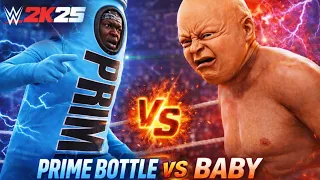 🔥 WWE 2K25 LIVE 🔴 | MR BABY🍼😱 vs CRY BABY👶– The Most Ridiculous Match😂 #wwe #wwe2k25 #shorts