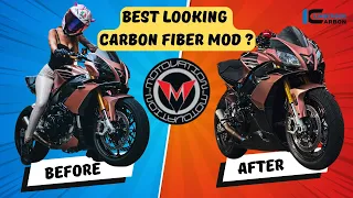 CARBON FIBER BELLYPAN INSTALL! (2017 Aprilia Tuono V4 1100)