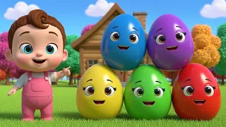 Baby Learns Colors with Eggs + More | Cartoon Videos | Colors Song | Nursery Rhymes & Kids Songs