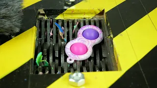 FIDGET TOYS POP IT Simple Dimple vs  Shredding Machine Crushing and Destruction