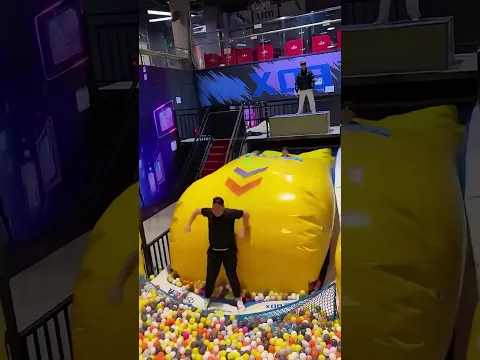 amezing balloon jump 🥰 #shortsvideo